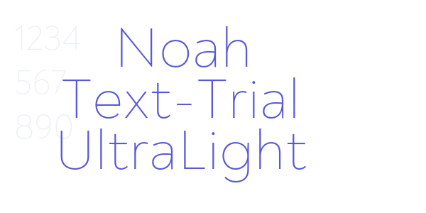 Noah Text-Trial UltraLight font free