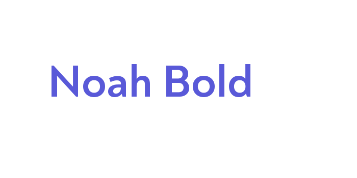 Noah Bold Font Download