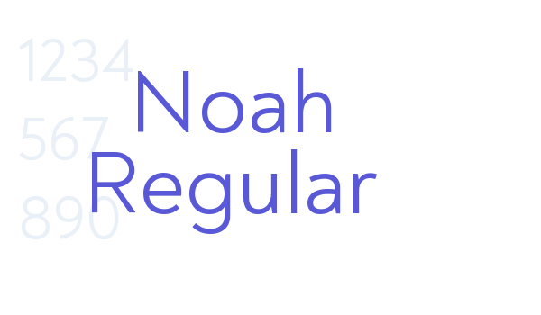 Noah Regular font free