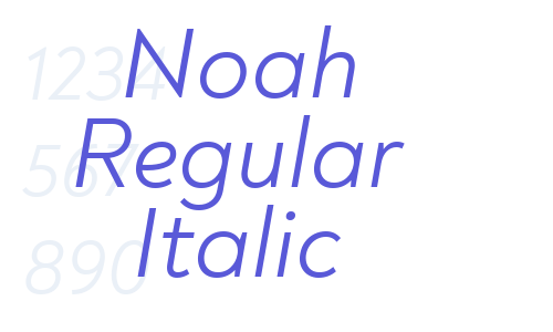 Noah Regular Italic Font Download