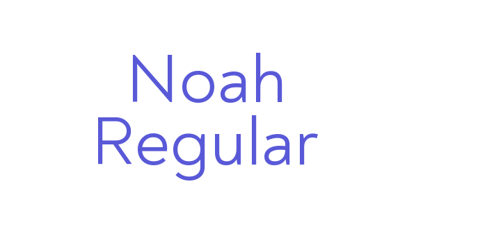 Noah Regular Font