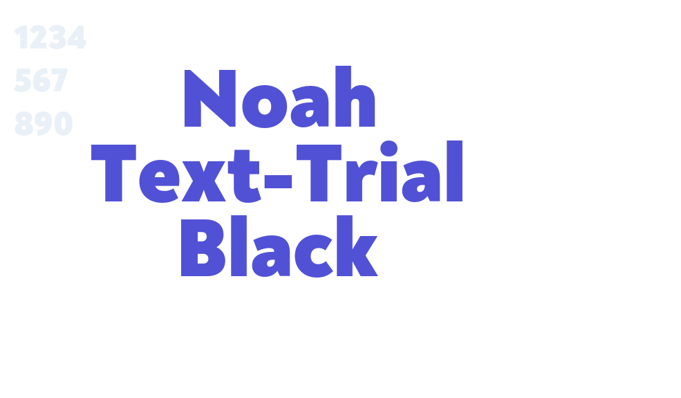 Noah Text-Trial Black-font-download