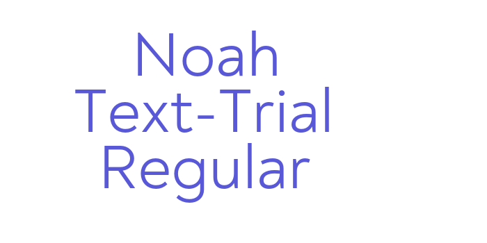 Download Noah Text-Trial Regular Font