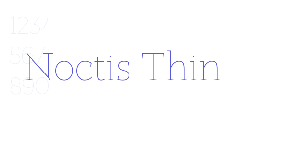 Noctis Thin font free