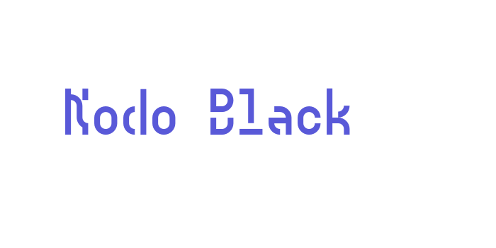 Nodo Black Font Download