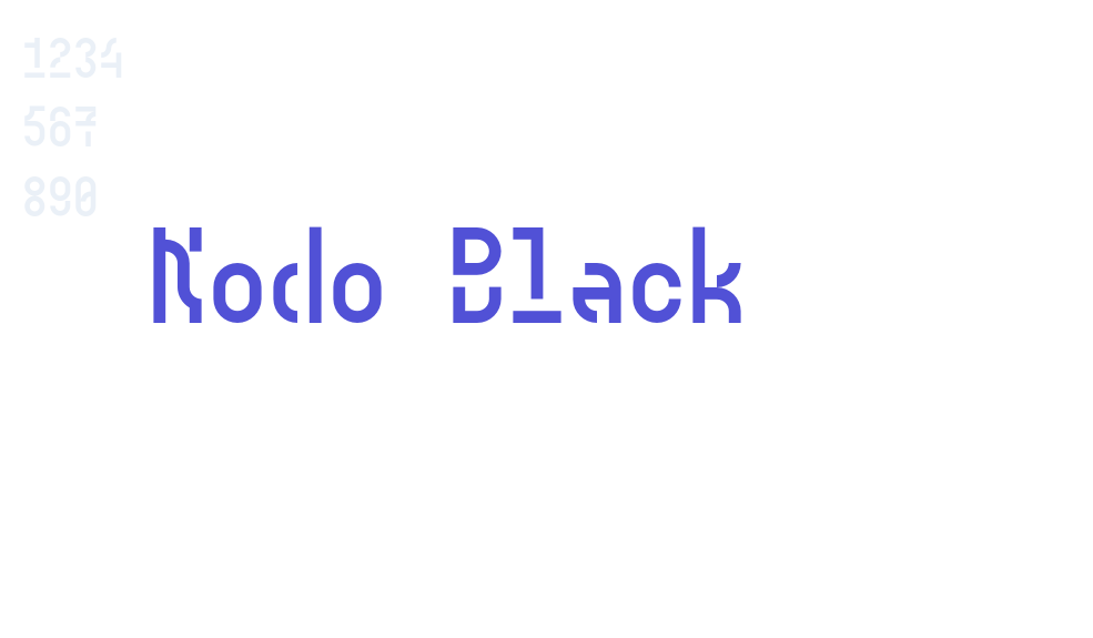 Nodo Black-font-download