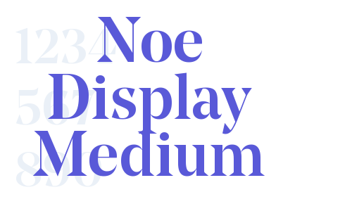 Noe Display Medium Font