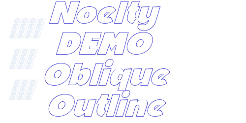 Noelty DEMO Oblique Outline-font-download