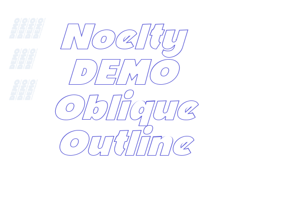 Noelty DEMO Oblique Outline