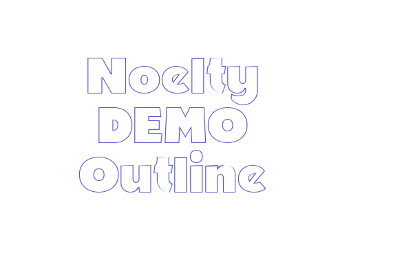 Noelty DEMO Outline Font