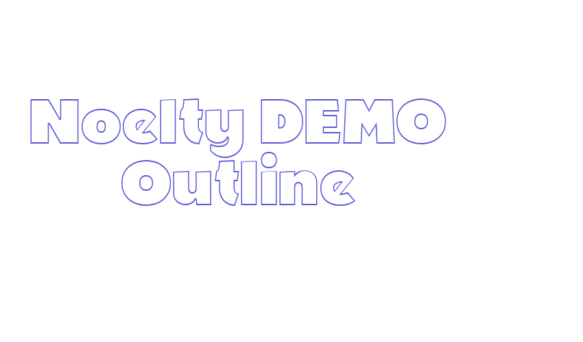 Noelty DEMO Outline Font Download