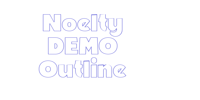 Noelty DEMO Outline Font Download