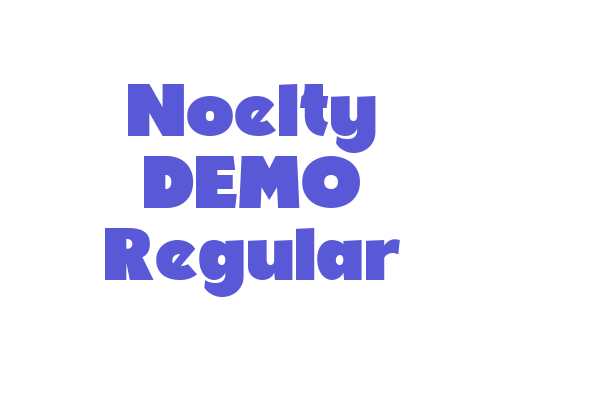 Noelty DEMO Regular Font