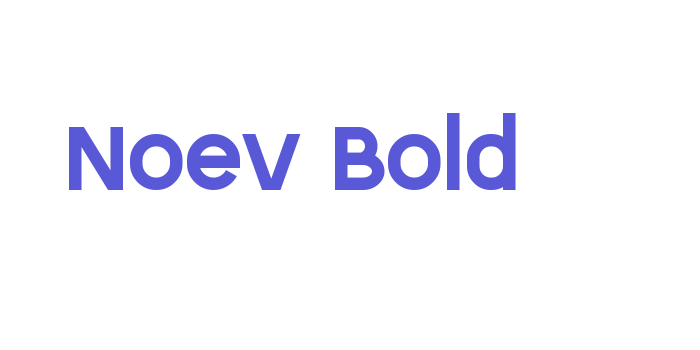 Noev Bold Font Download