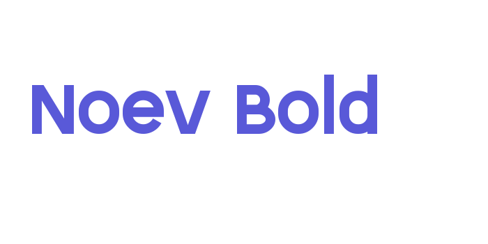 Noev Bold Font