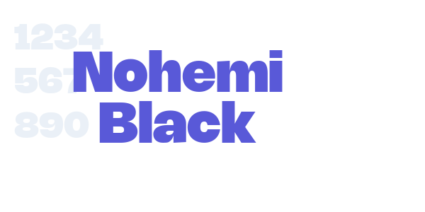 Nohemi Black font free