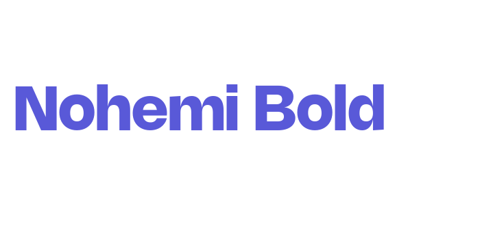 Nohemi Bold Font Download