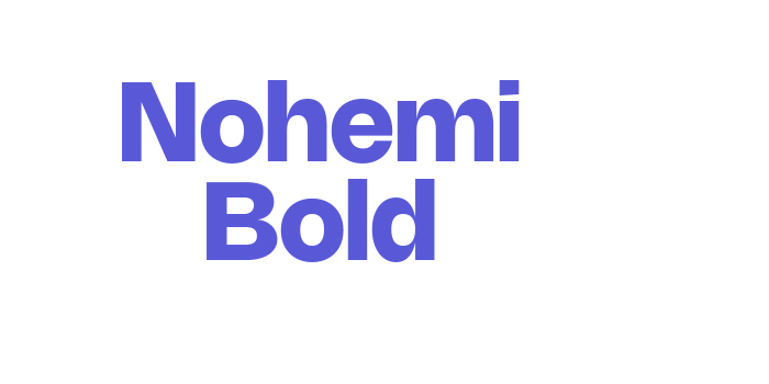 Nohemi Bold Font