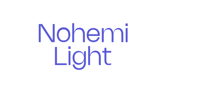 Nohemi Light Font Download