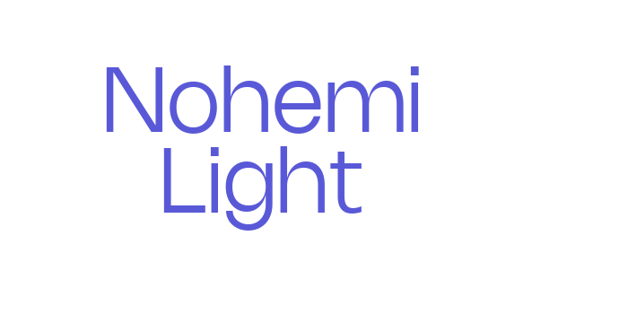 Nohemi Light Font