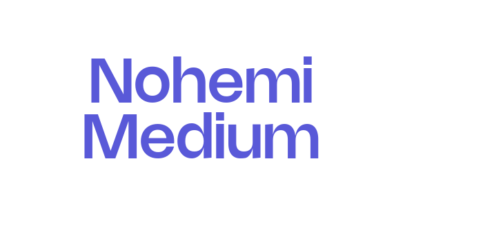 Nohemi Medium Font Download