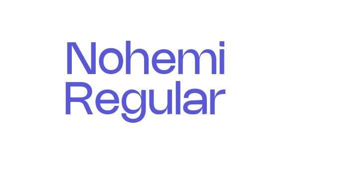 Nohemi Regular Font Download