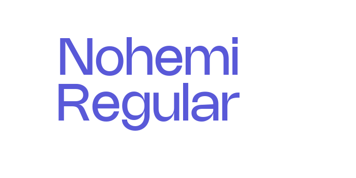 Nohemi Regular Font