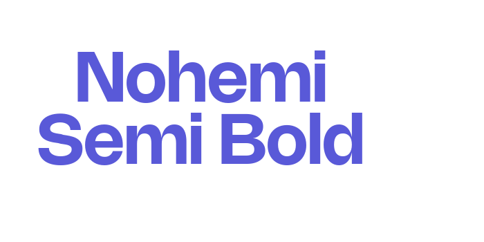 Nohemi Semi Bold Font