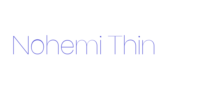 Nohemi Thin Font Download