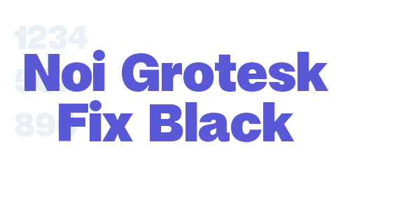 Noi Grotesk Fix Black font free