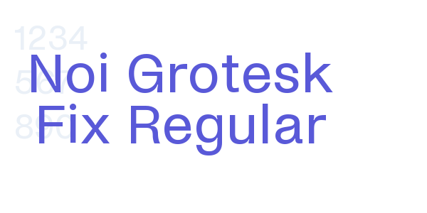 Noi Grotesk Fix Regular font free