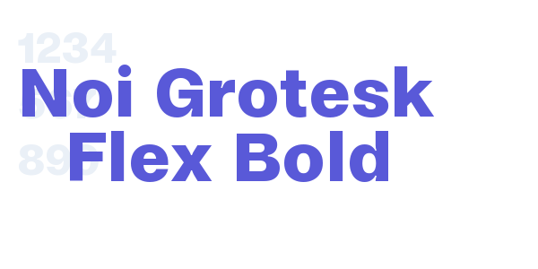 Noi Grotesk Flex Bold font free