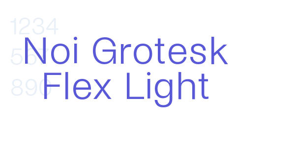 Noi Grotesk Flex Light font free