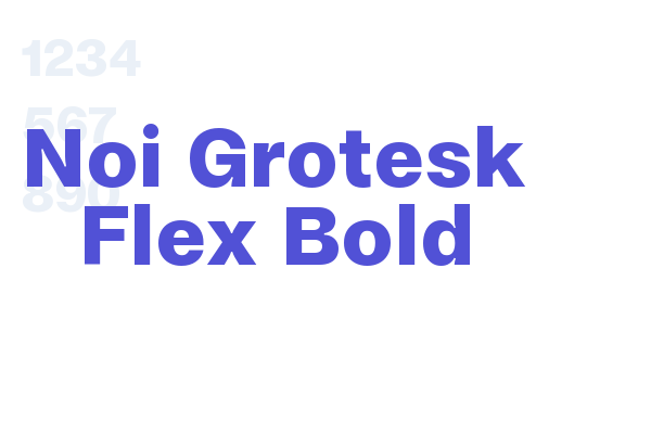 Noi Grotesk Flex Bold