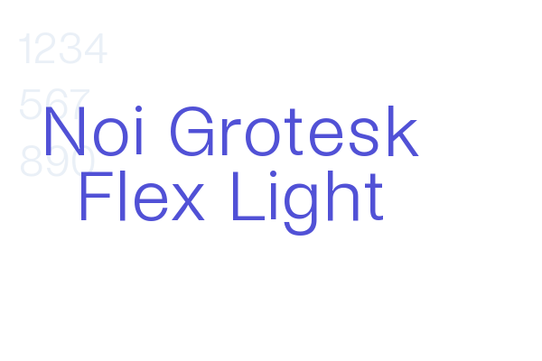 Noi Grotesk Flex Light