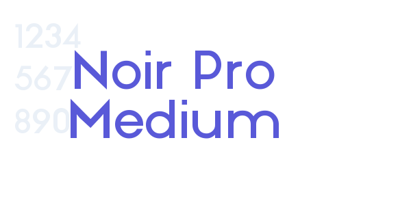 Noir Pro Medium font free