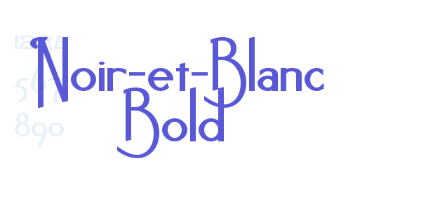 Noir-et-Blanc Bold font free