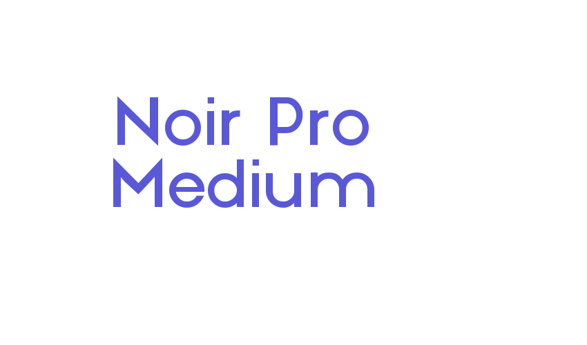 Noir Pro Medium Font Download