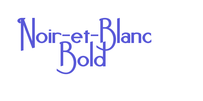 Noir-et-Blanc Bold Font Download