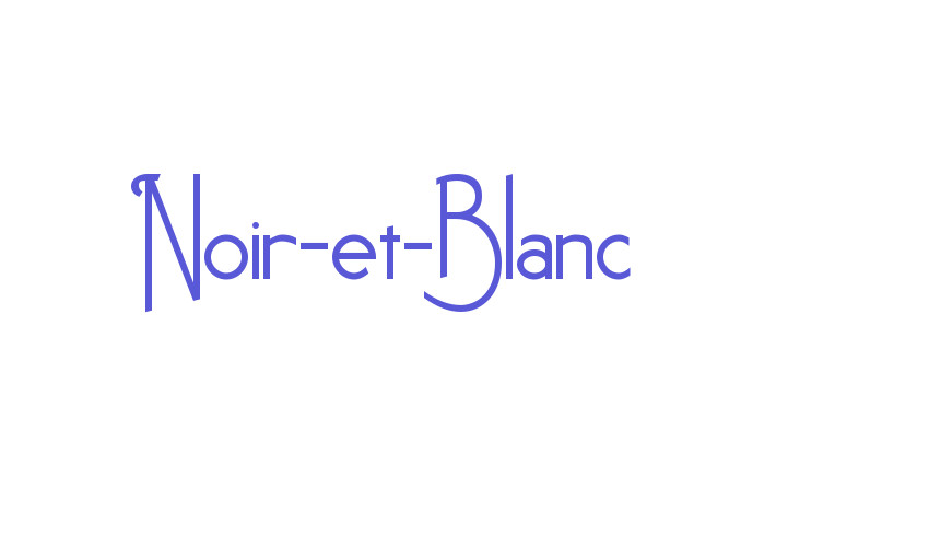 Noir-et-Blanc Font