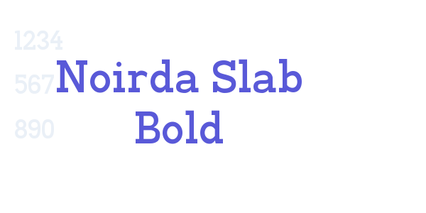 Noirda Slab Bold font free