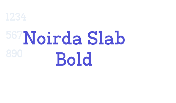 Noirda Slab Bold font download