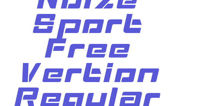 Noize Sport Free Vertion Regular Font Download