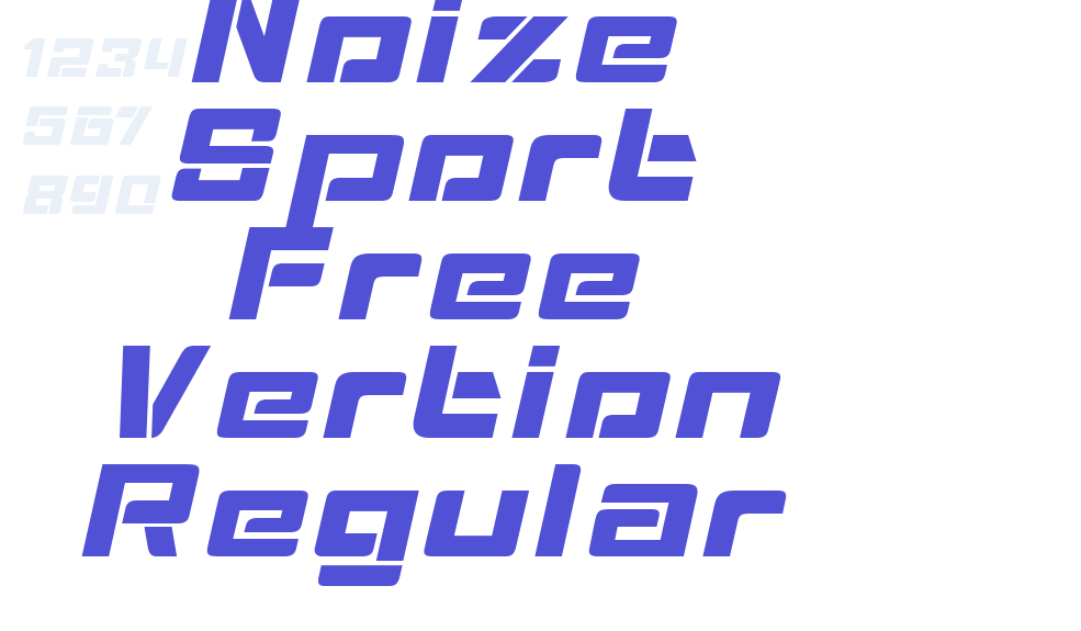 Noize Sport Free Vertion Regular-font-download