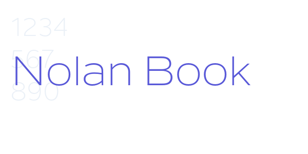 Nolan Book font free