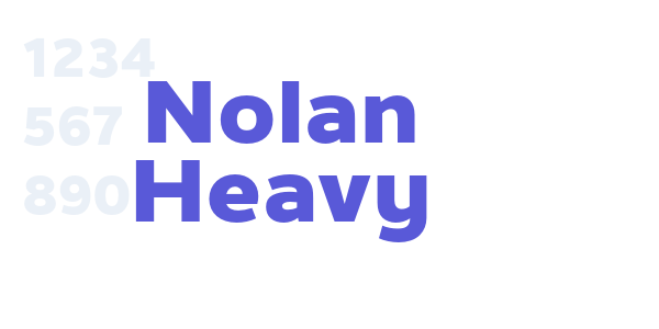 Nolan Heavy font free