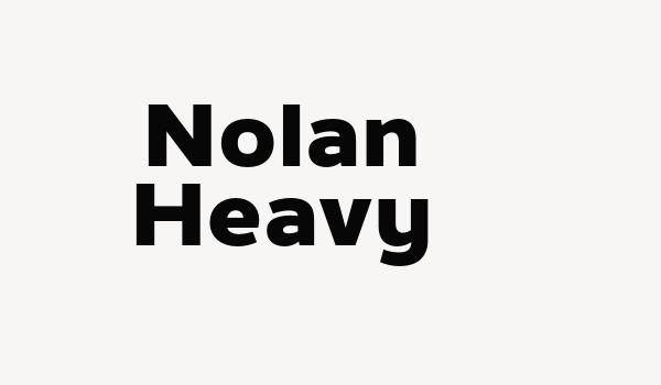 Nolan Heavy Font