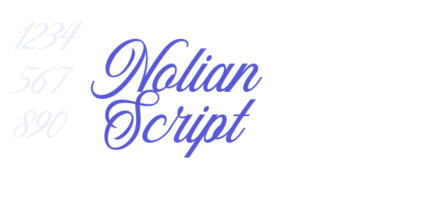 Nolian Script font free