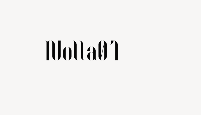 Nolla01 font download