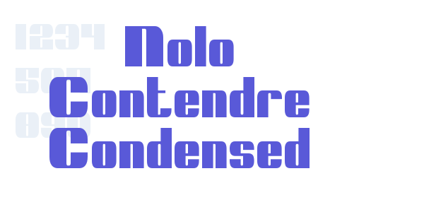 Nolo Contendre Condensed font free